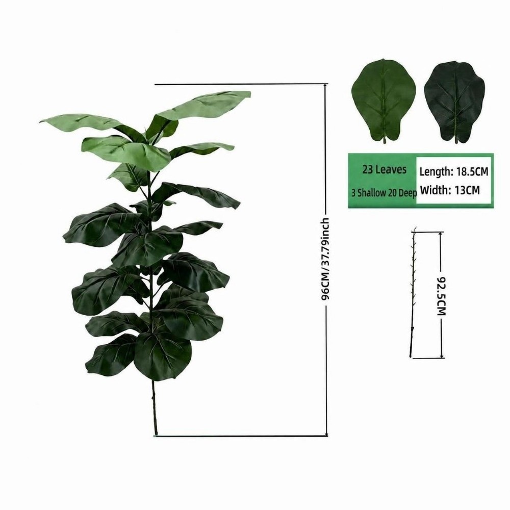 Ficus Lyrata Tree - 9/15/23 Kunstmatige Ficus Lyrata Bladeren Grote